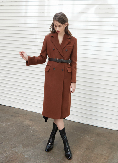 Belted Tailored Coat Brown품절